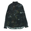 ISAMUKATAYAMA BACKLASH イサムカタヤマバックラッシュ 2042-01 カンガルーレザー カンガルースエード HAND PAINT ハンドペイント 長袖 シャツ ブラック系 CAMO M【美品】【中古】