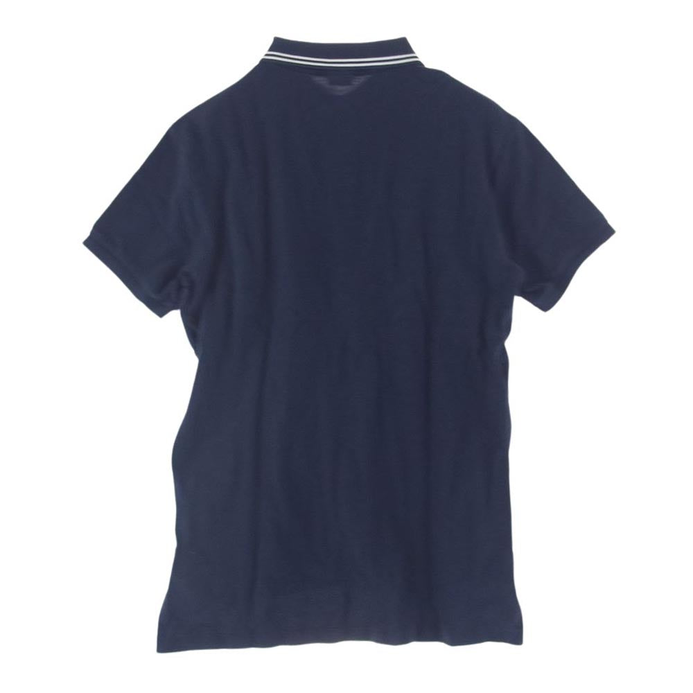 POLO RALPH LAUREN ポロ・ラルフローレン 刺繍 ポロ シャツ 半袖 ネイビー系 L【中古】