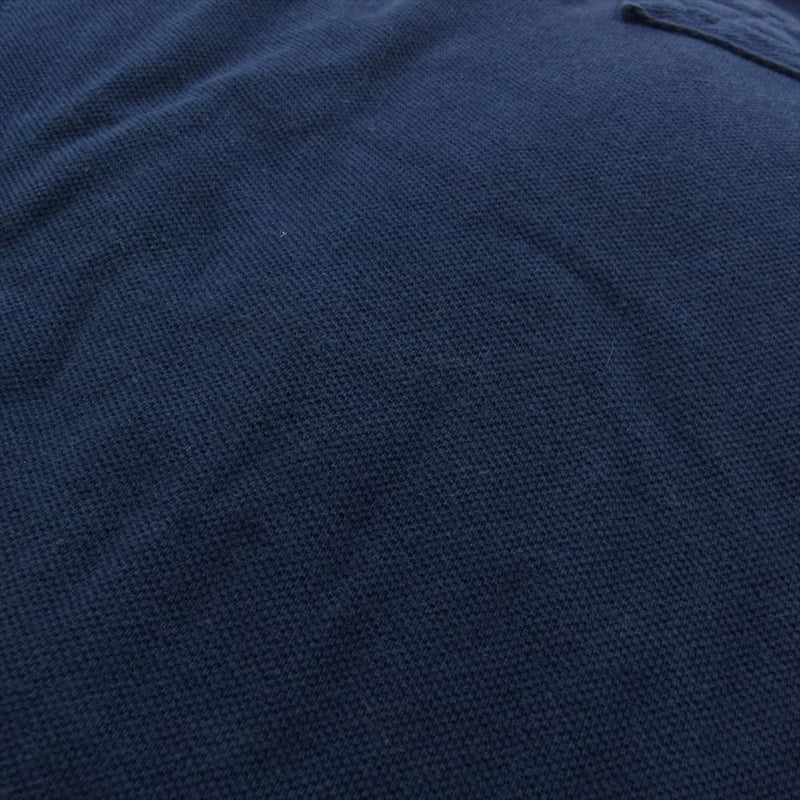 POLO RALPH LAUREN ポロ・ラルフローレン 刺繍 ポロ シャツ 半袖 ネイビー系 L【中古】