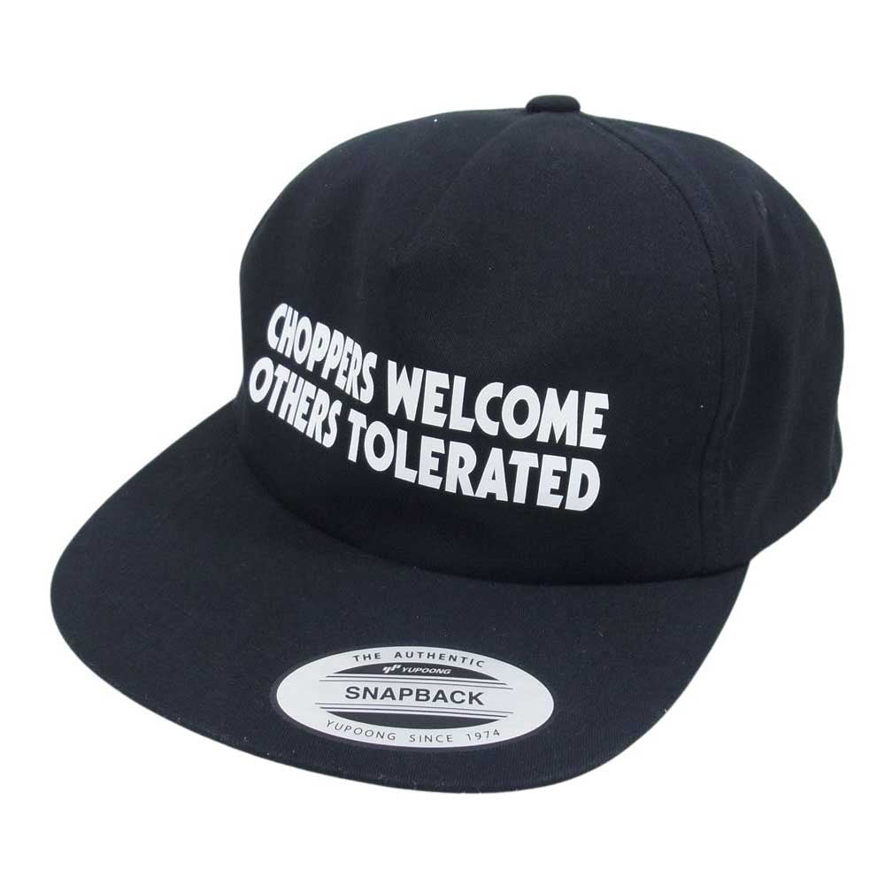 ポークチョップガレージサプライ SNAPBACK 6パネル ロゴ ベースボール キャップ 帽子 ブラック系【中古】