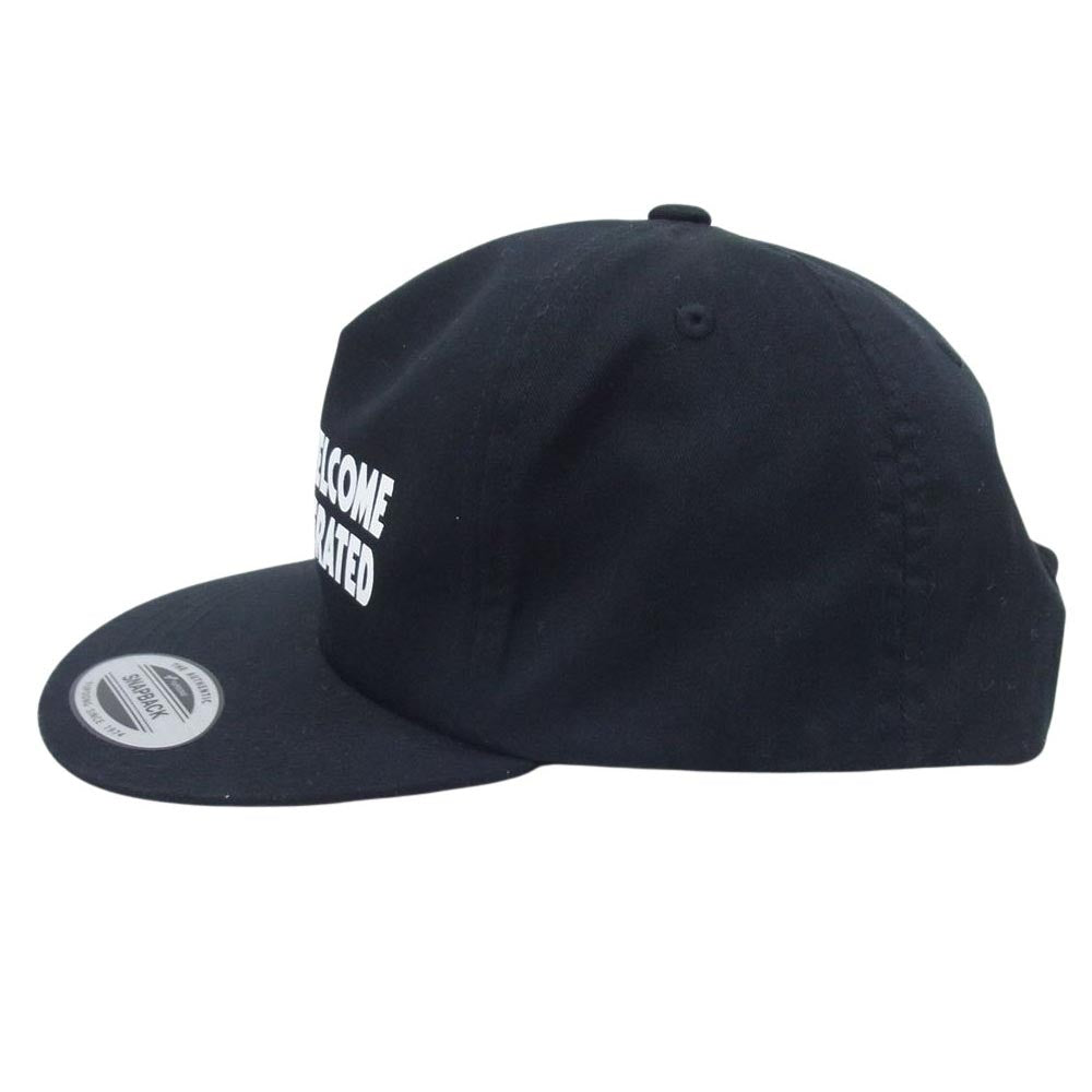 ポークチョップガレージサプライ SNAPBACK 6パネル ロゴ ベースボール キャップ 帽子 ブラック系【中古】