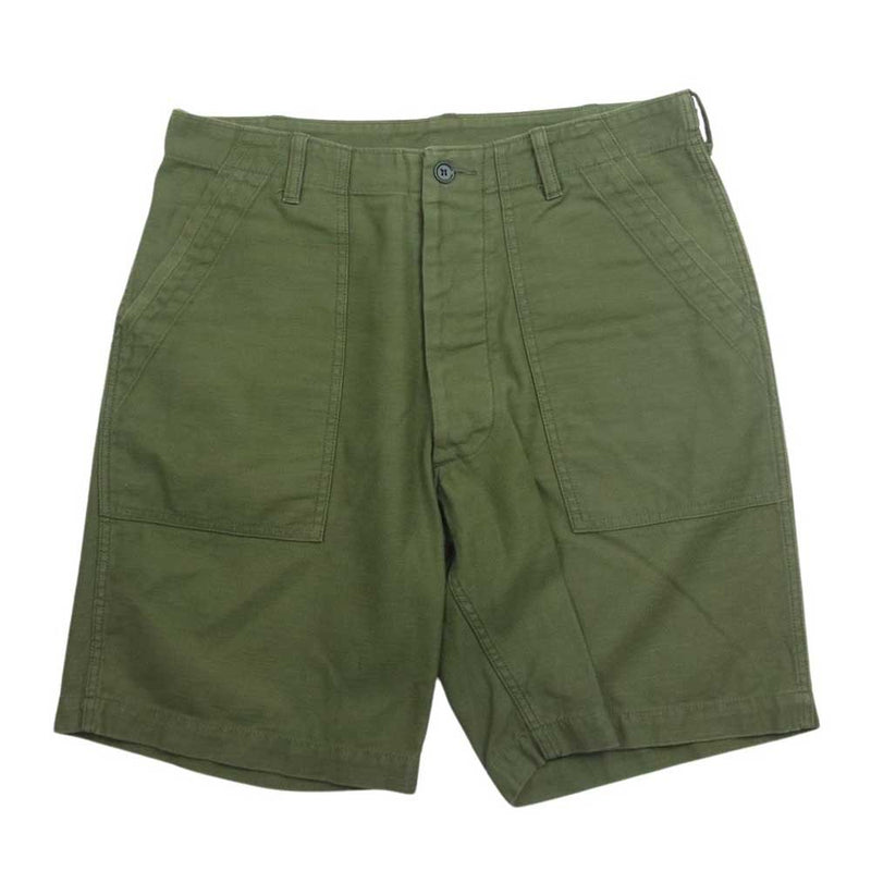 TENDERLOIN テンダーロイン T-ARMY SHORTS F アーミー ショーツ OLIVE オリーブ系 S【中古】