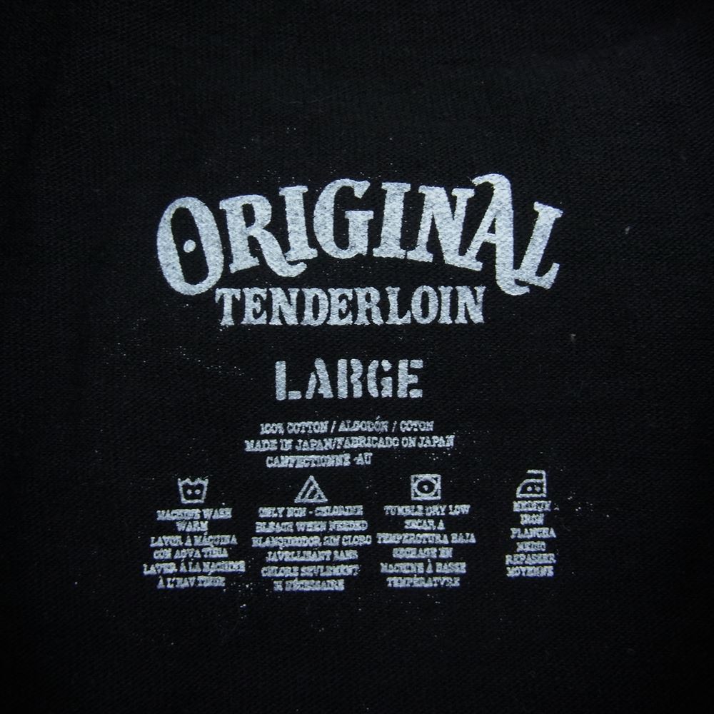 TENDERLOIN テンダーロイン T-TEE BS ボルネオスカル プリント 半袖 Tシャツ ブラック系 L【中古】
