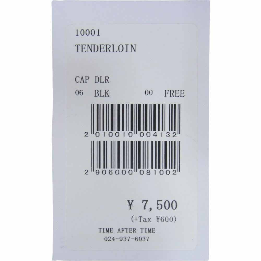 TENDERLOIN テンダーロイン 19AW CAP DLR 6パネル スナップバック ベースボール キャップ ブラック系 FREE【美品】【中古】
