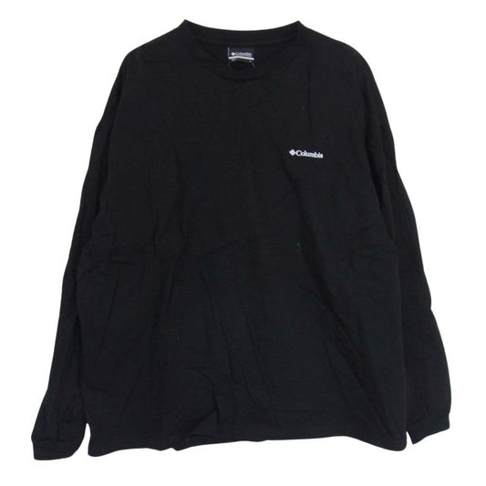 Columbia コロンビア PM0342 チャティー ピーク ロゴ 長袖 Tシャツ ブラック系 L【中古】