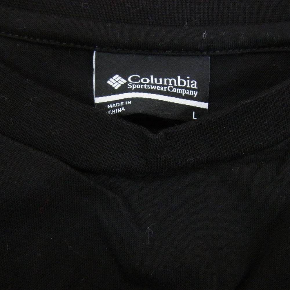 Columbia コロンビア PM0342 チャティー ピーク ロゴ 長袖 Tシャツ ブラック系 L【中古】