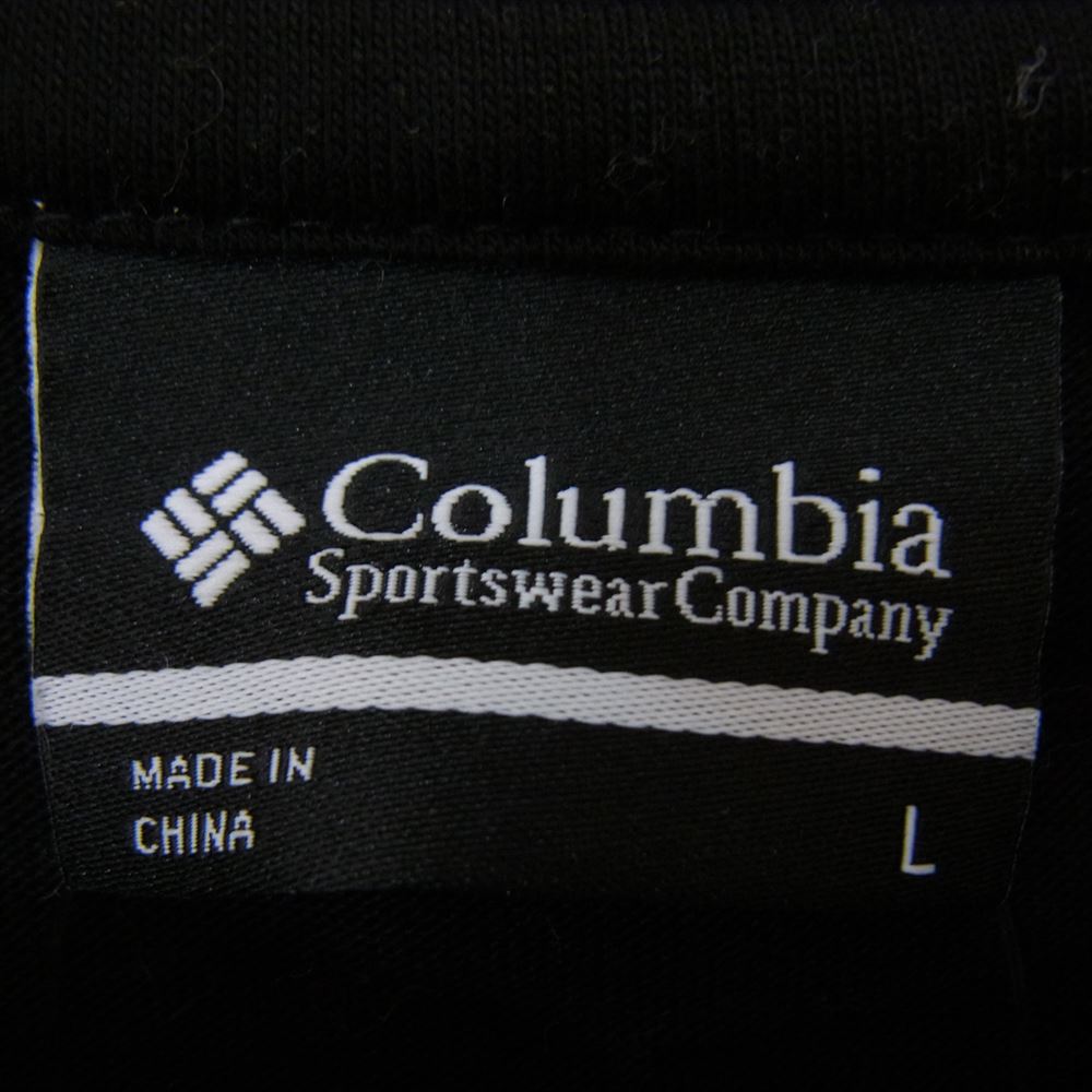 Columbia コロンビア PM0342 チャティー ピーク ロゴ 長袖 Tシャツ ブラック系 L【中古】