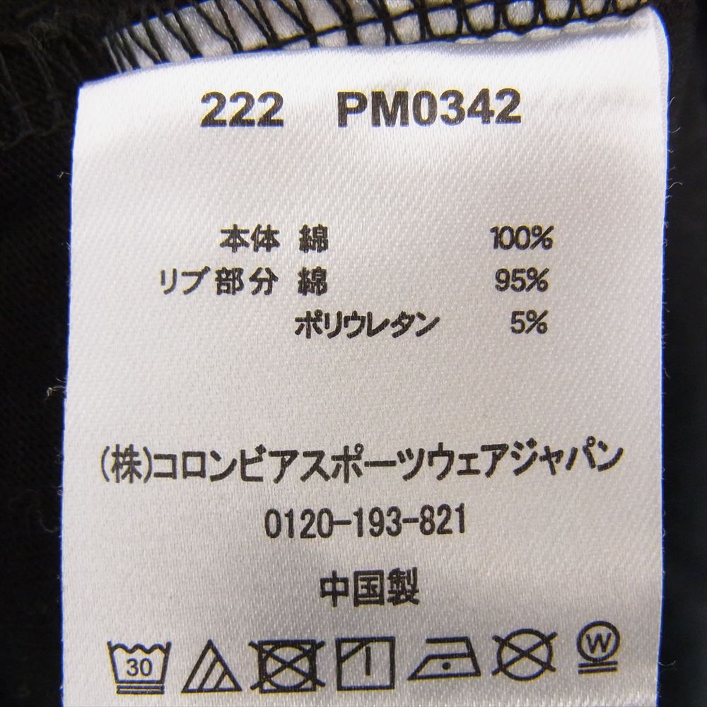 Columbia コロンビア PM0342 チャティー ピーク ロゴ 長袖 Tシャツ ブラック系 L【中古】