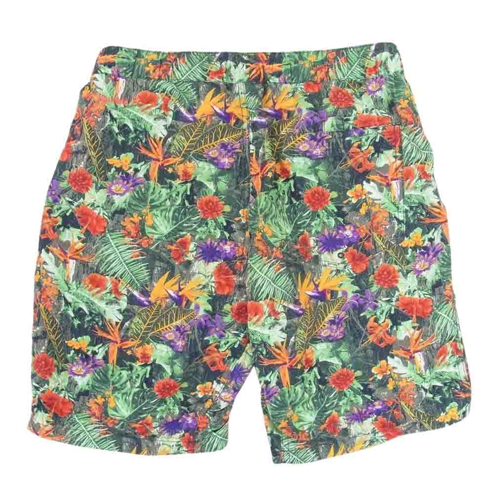 Columbia コロンビア PM4472 　 総柄 ハーフパンツ ショーツ ベルト付き グリーン系 M【中古】