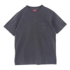Supreme シュプリーム 20SS  Overdyed Pocket Tee オーバーダイ ポケット ロゴ刺繍 半袖 Tシャツ グレー系 L【極上美品】【中古】