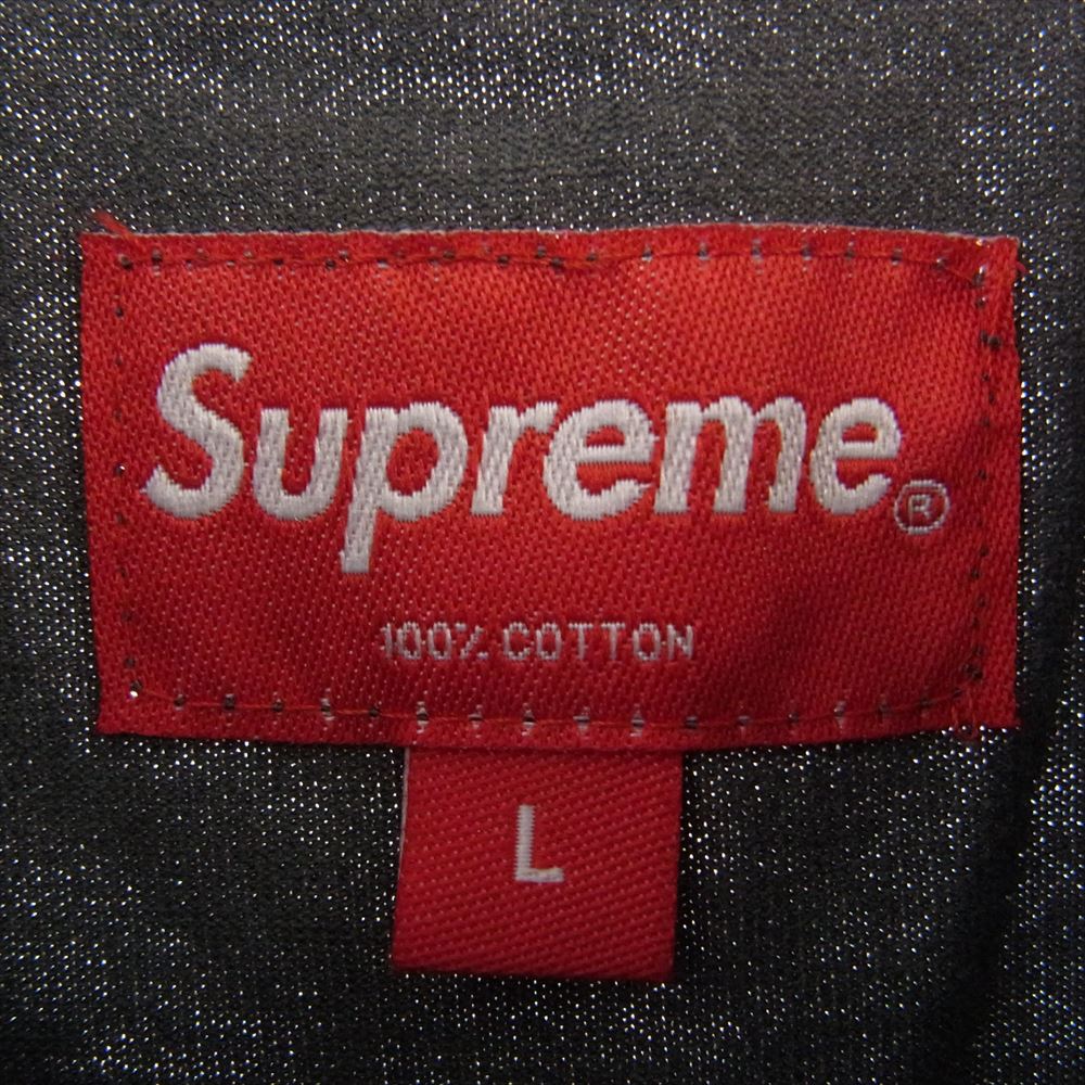 Supreme シュプリーム 20SS  Overdyed Pocket Tee オーバーダイ ポケット ロゴ刺繍 半袖 Tシャツ グレー系 L【極上美品】【中古】