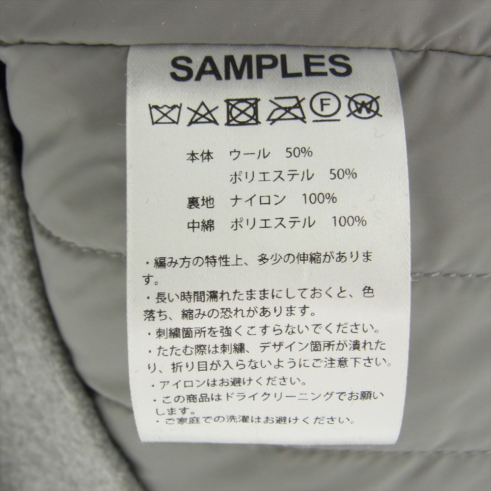 サンプルズ 24SS COLORLESS JACKET ジャケット HEATHER GRAY ヘザーグレー グレー系 XL【美品】【中古】