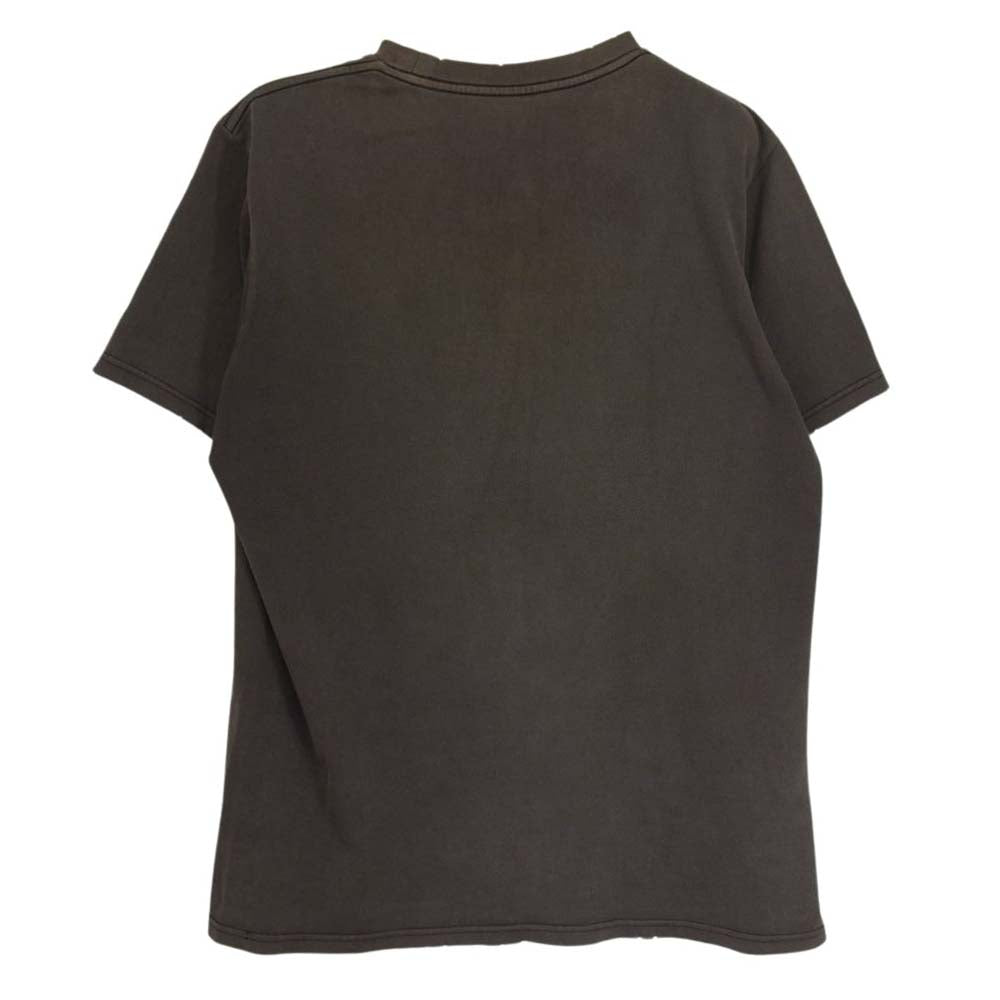 NUMBER(N)INE ナンバーナイン 04SS ドリーム期 アーカイブ 宮下本人期 スカル サングラス ダメージ加工  プリント 半袖 Tシャツ ブラウン系 2【中古】