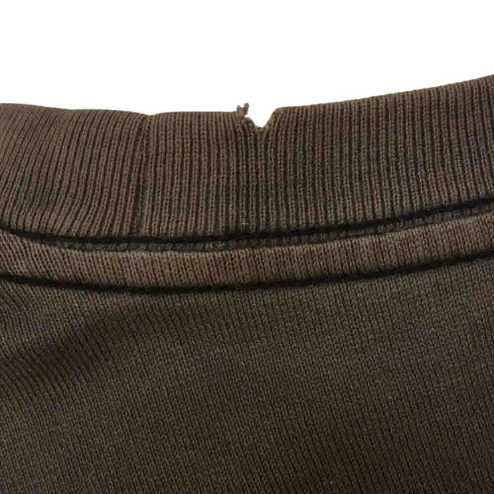 NUMBER(N)INE ナンバーナイン 04SS ドリーム期 アーカイブ 宮下本人期 スカル サングラス ダメージ加工  プリント 半袖 Tシャツ ブラウン系 2【中古】