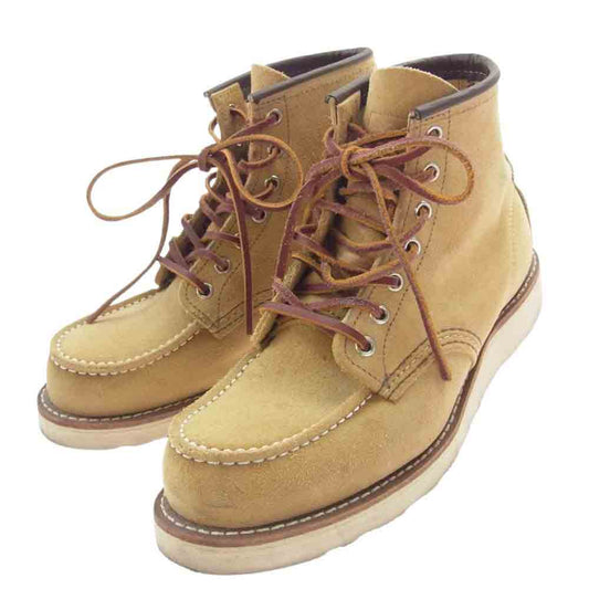 RED WING レッドウィング 8833 6 INCH CLASSIC MOC TOE モックトゥ ブーツ スエード ベージュ系 US8D【中古】