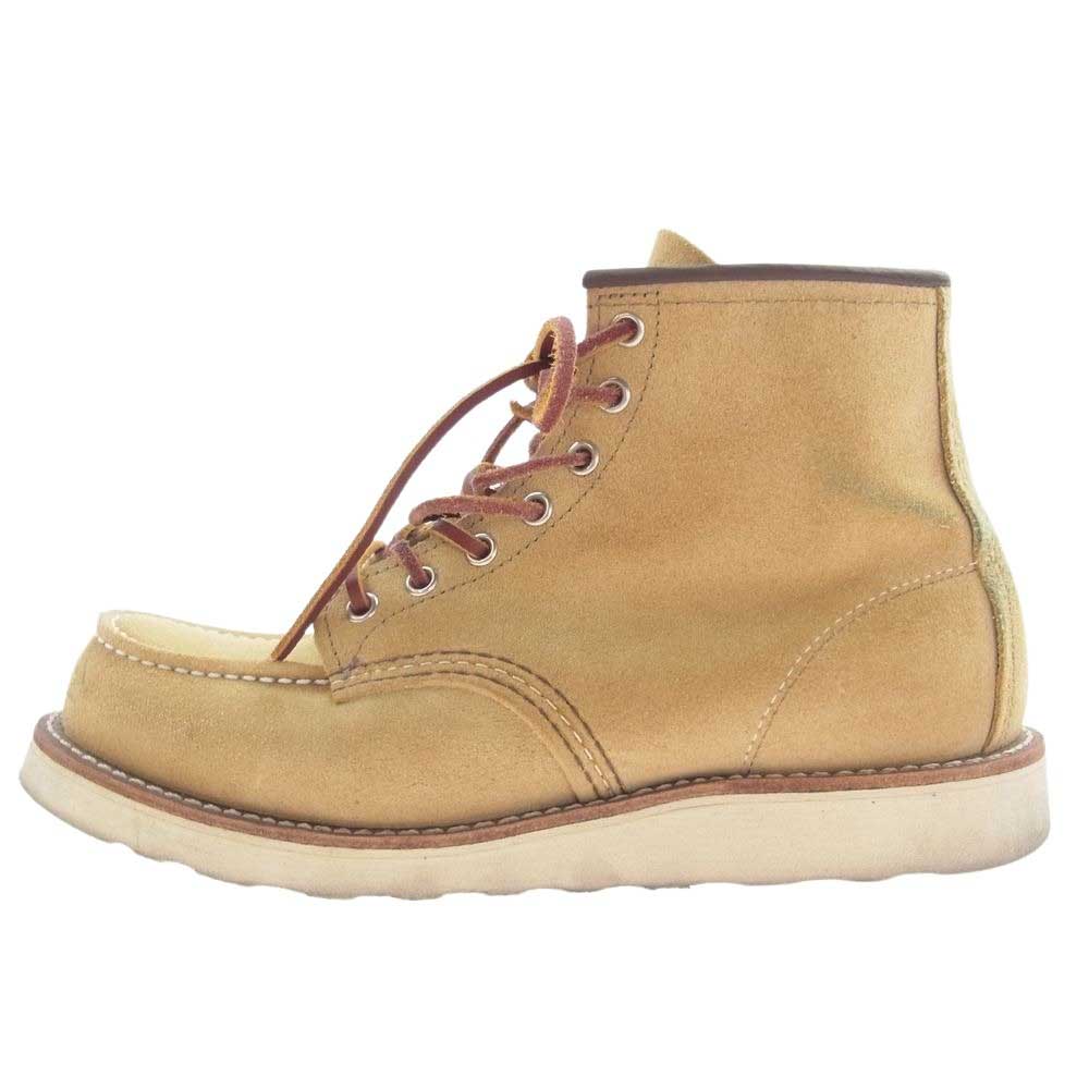 RED WING レッドウィング 8833 6 INCH CLASSIC MOC TOE モックトゥ ブーツ スエード ベージュ系 US8D【中古】