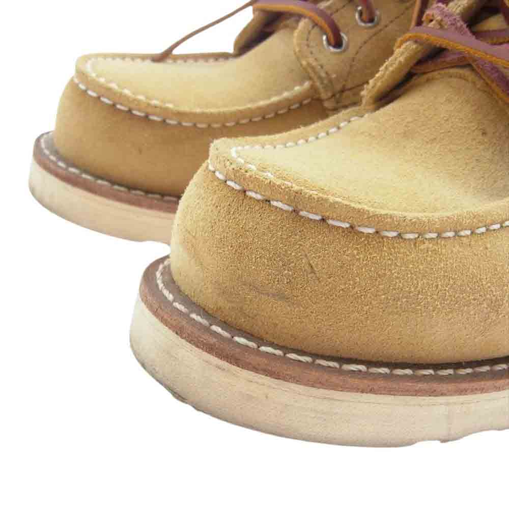 RED WING レッドウィング 8833 6 INCH CLASSIC MOC TOE モックトゥ ブーツ スエード ベージュ系 US8D【中古】