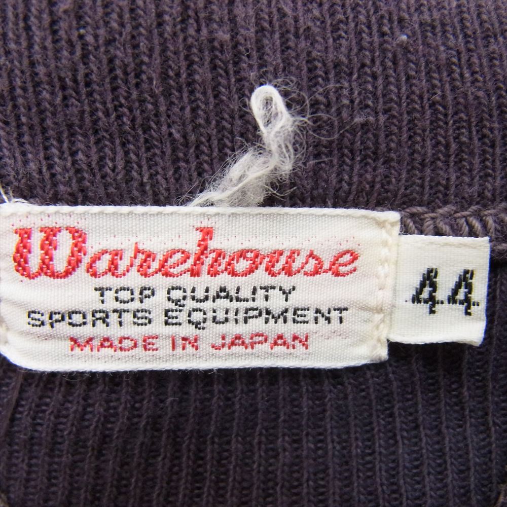 WAREHOUSE ウエアハウス 403 フロッキープリント クルー スウェット グレー系 44【中古】