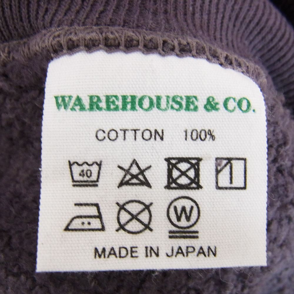 WAREHOUSE ウエアハウス スナップ 後付け フード プルオーバー スウェット パーカー ネイビー系 44【中古】