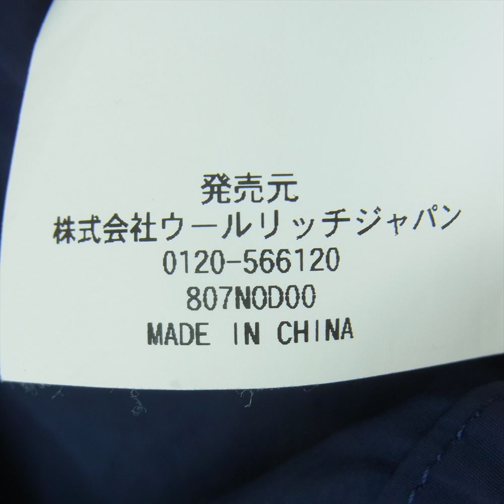 WOOLRICH ウールリッチ NOCAM1801 ナイロン TALON製ジップ ジップアップ ジャケット ダークネイビー系 S【中古】