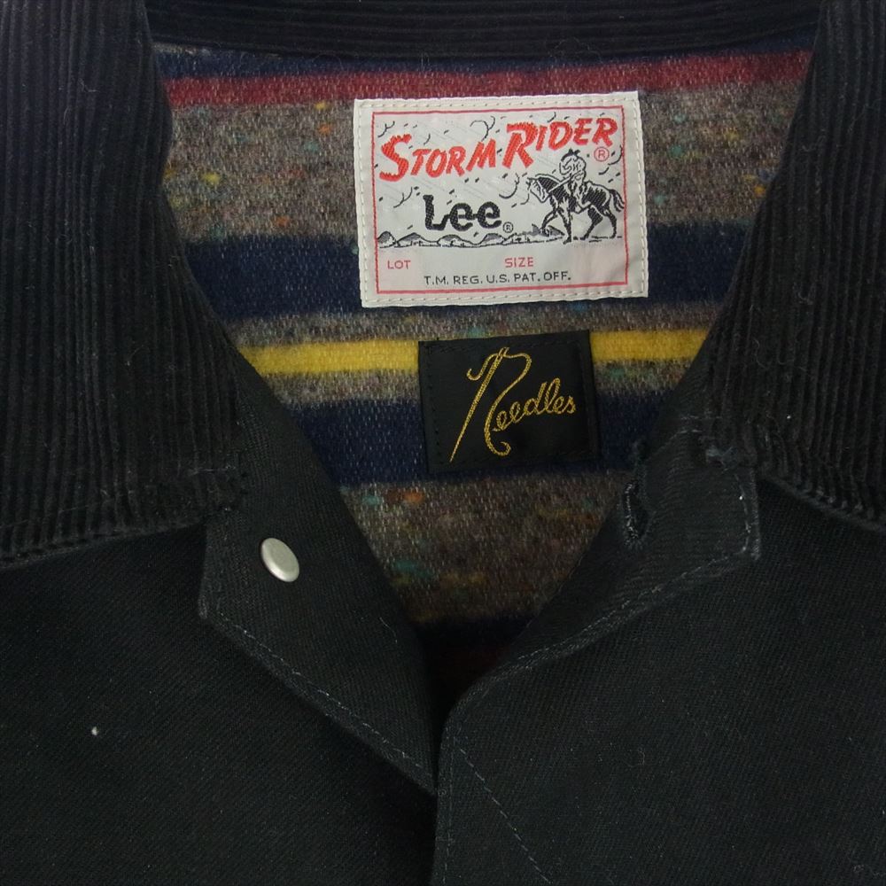 Needles ニードルス 19AW LB0352 Lee LJ Storm Rider ストームライダー ブランケット ブラック デニム ジャケット ブラック系 S【中古】