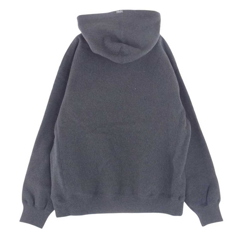 Supreme シュプリーム 21AW  Box Logo Hooded Sweatshirt ボックス ロゴ フーデッド スウェット シャツ パーカー グレー系 M【極上美品】【中古】