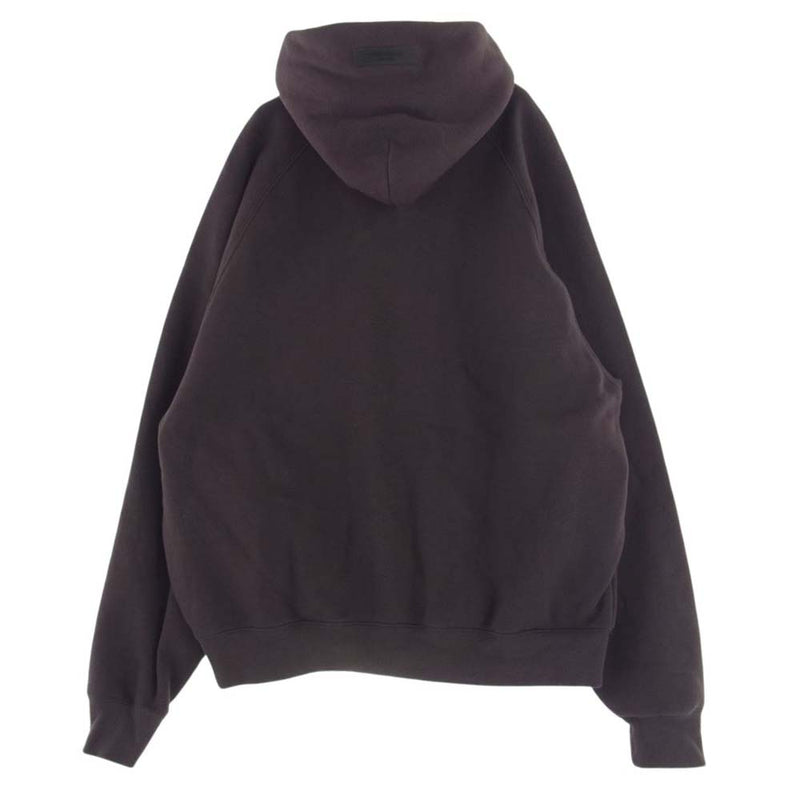 FEAR OF GOD フィアオブゴッド ESSENTIALS エッセンシャルズ ロゴ フーディー パーカー ブラウン系 M【中古】