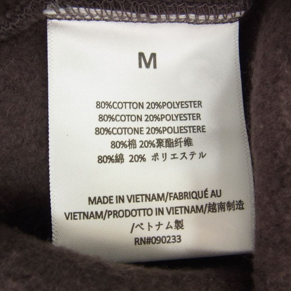 FEAR OF GOD フィアオブゴッド ESSENTIALS エッセンシャルズ ロゴ フーディー パーカー ブラウン系 M【中古】