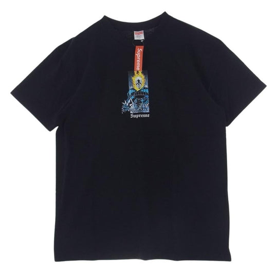 Supreme シュプリーム 19SS  Ghost Rider Tee ゴーストライダー クルーネック プリント Tシャツ ブラック系 L【極上美品】【中古】