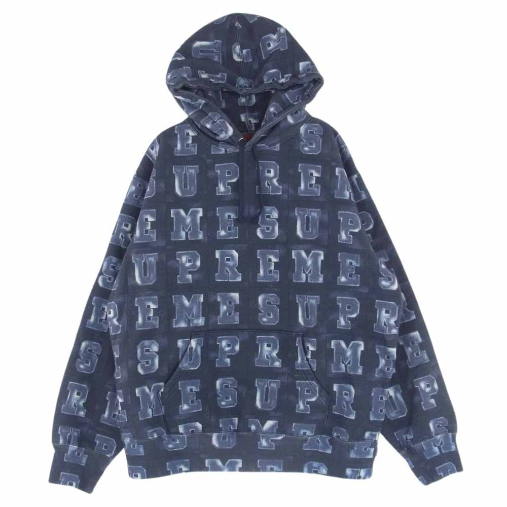Supreme シュプリーム 20AW Blocks Hooded Sweatshirt ブロックス フーデッド スウェットシャツ パーカー M【極上美品】【中古】