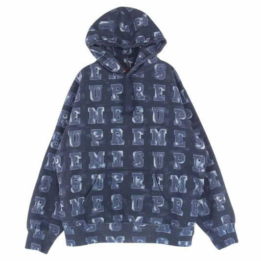 Supreme シュプリーム 20AW Blocks Hooded Sweatshirt ブロックス フーデッド スウェットシャツ パーカー M【極上美品】【中古】