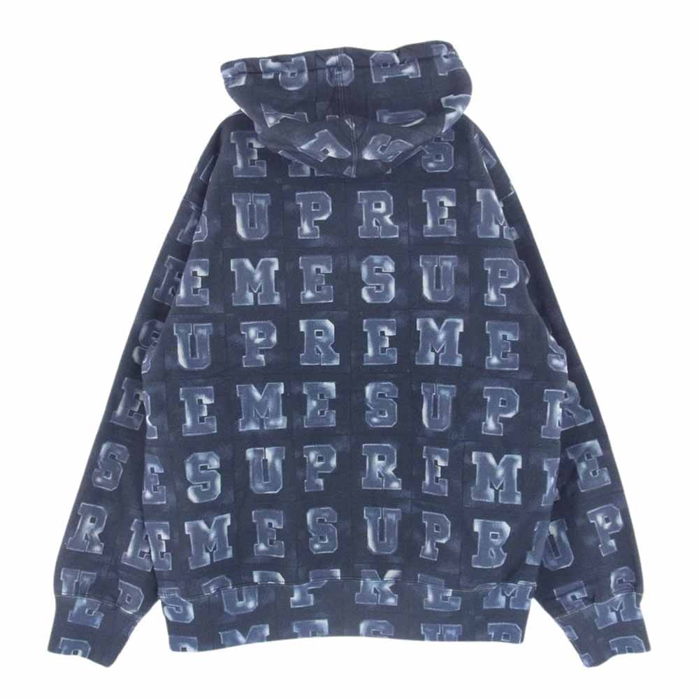 Supreme シュプリーム 20AW Blocks Hooded Sweatshirt ブロックス フーデッド スウェットシャツ パーカー M【極上美品】【中古】