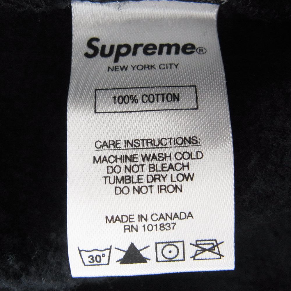 Supreme シュプリーム 18SS Jet Sleeve Zip Up Hooded Sweatshirt ジェットスリーブ ジップアップ フーデッド スウェットシャツ パーカー ブラック系 M【極上美品】【中古】