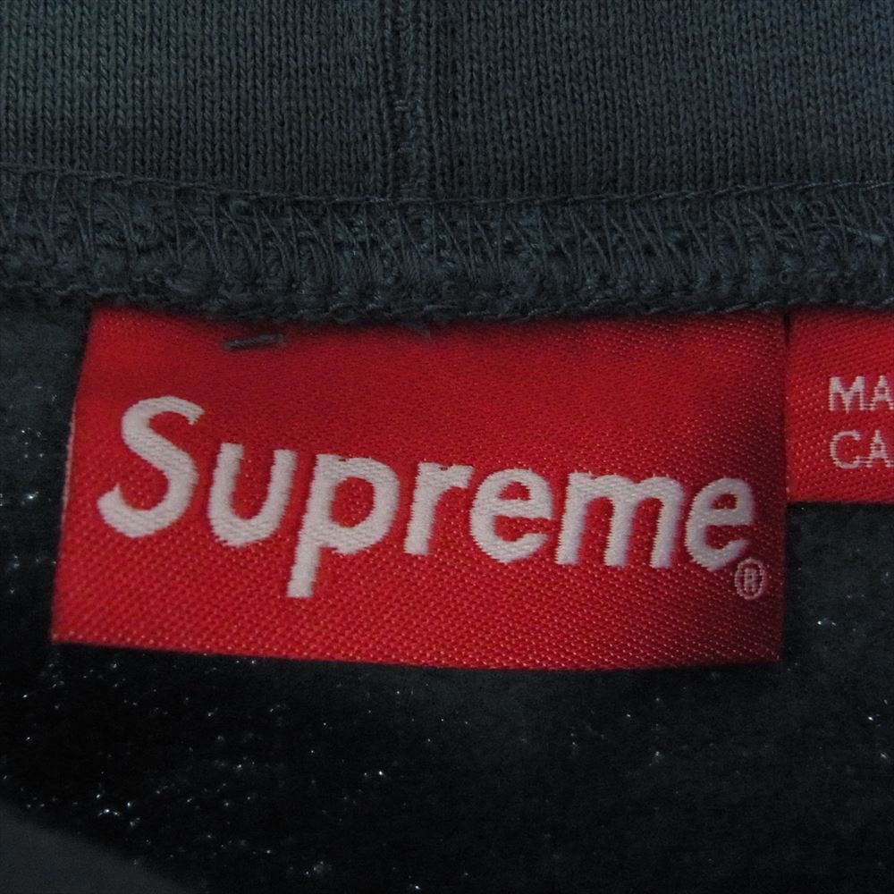 Supreme シュプリーム 21AW  Shine Hooded Sweatshirt シャイン フーディー スウェットシャツ パーカー  スレート L【極上美品】【中古】