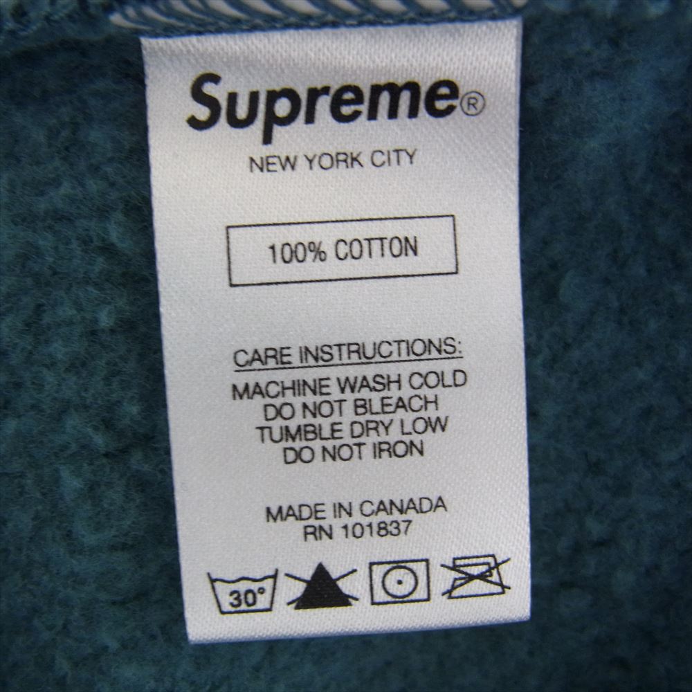 Supreme シュプリーム 21AW  Shine Hooded Sweatshirt シャイン フーディー スウェットシャツ パーカー  スレート L【極上美品】【中古】