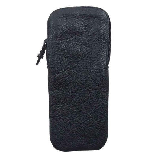 CHROME HEARTS クロムハーツ（原本無） CHプラスパッチ ダガージップ レザー アイウェアケース サングラスケース 眼鏡ケース ブラック系【中古】