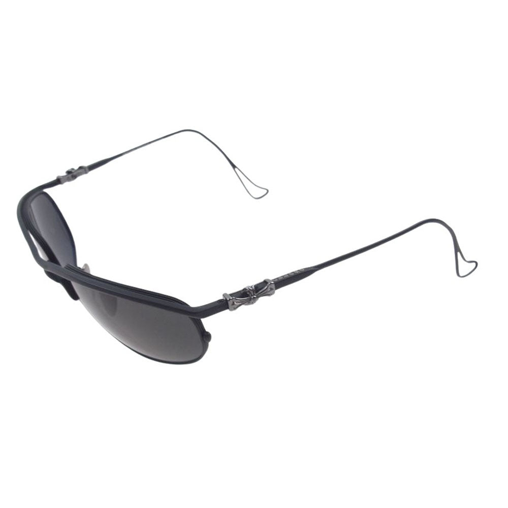 CHROME HEARTS クロムハーツ（原本無） INSTAOUNCE CHクロステンプル サングラス アイウェア 眼鏡  ブラック系 62□19-140【中古】