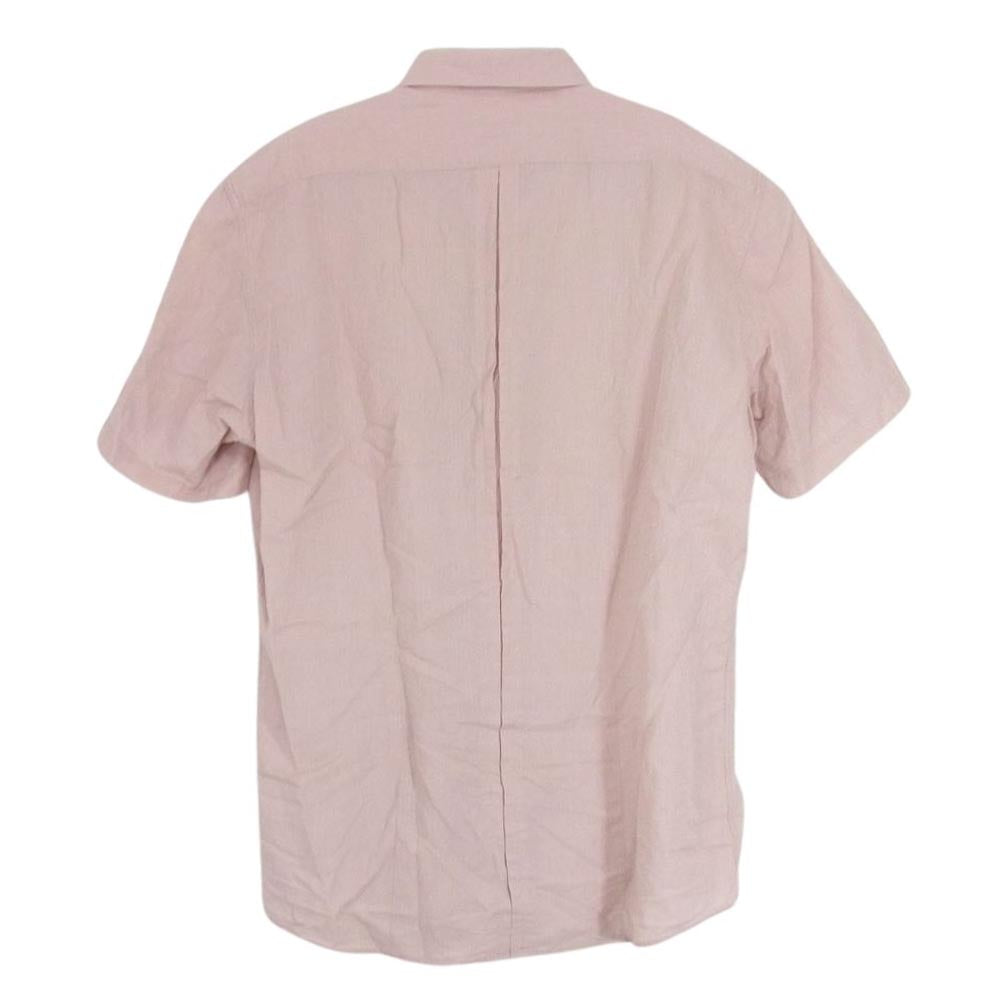 DRIES VAN NOTEN ドリスヴァンノッテン BD ボタンダウン 半袖 シャツ ピンク系 48【中古】