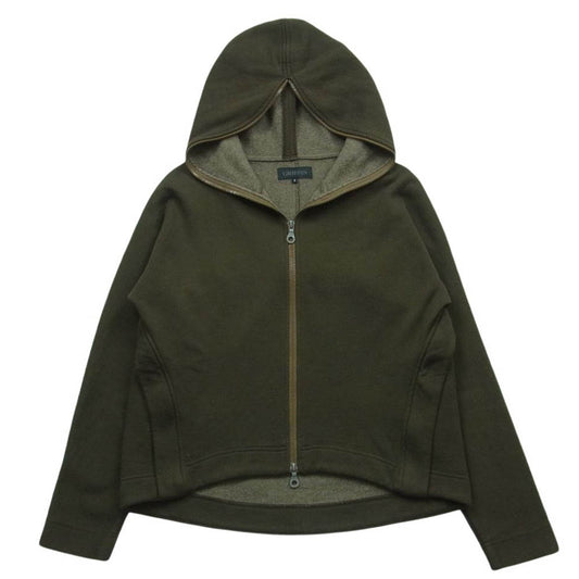 GRIFFIN グリフィン G-003 ririジップ コットン ウール パーカー ダークカーキ系 S【中古】