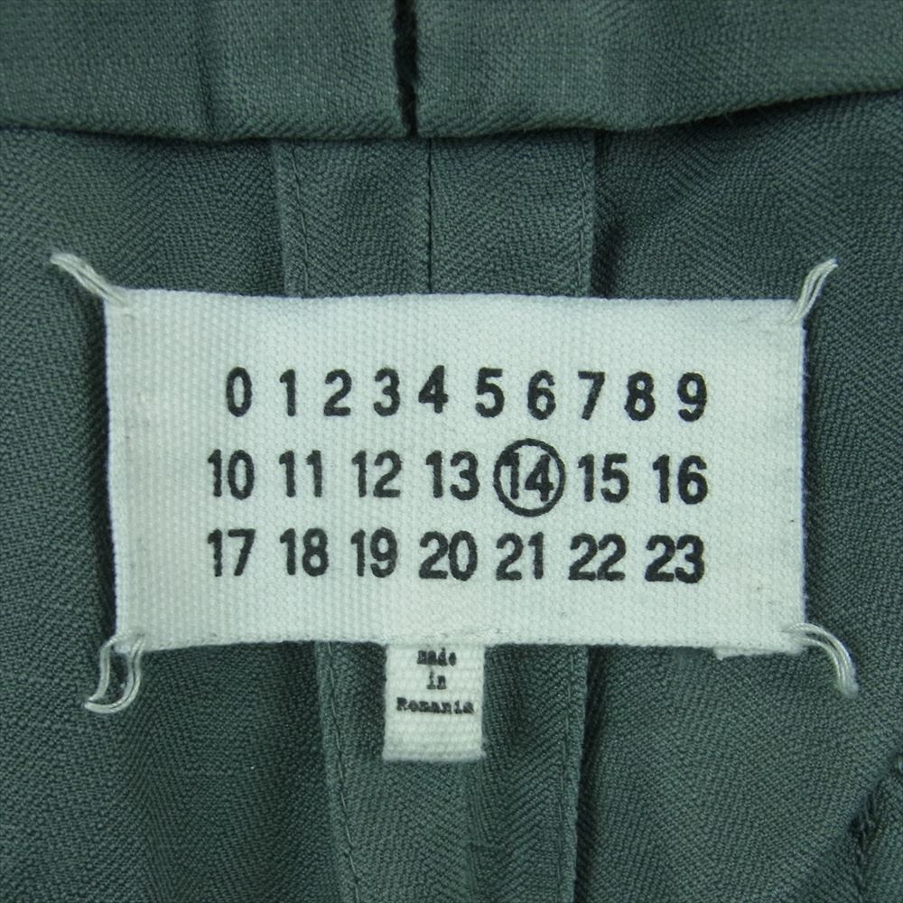 MAISON MARTIN MARGIELA メゾンマルタンマルジェラ S50KA0249 S40294 マックイーン パンツ ルーマニア製 グレー系 緑がかったグレー系 46【中古】