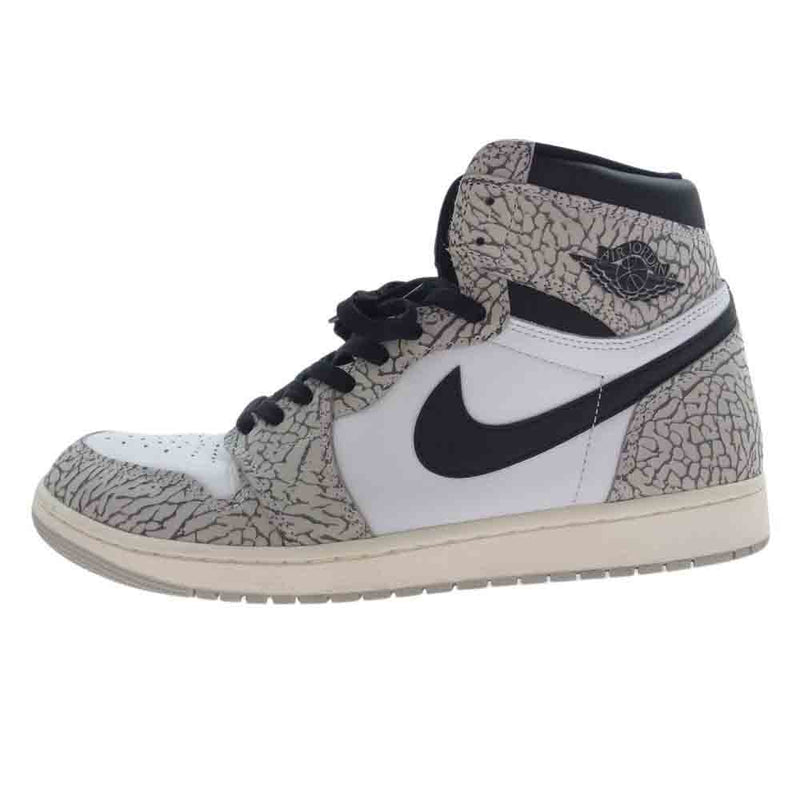 NIKE ナイキ DZ5485-052  AIR JORDAN 1 RETRO HIGH OG WHITE CEMENT エアジョーダン1 ホワイトセメント ハイカット スニーカー 30.5cm【中古】