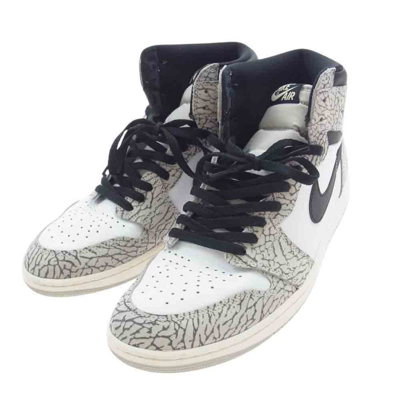 NIKE ナイキ DZ5485-052  AIR JORDAN 1 RETRO HIGH OG WHITE CEMENT エアジョーダン1 ホワイトセメント ハイカット スニーカー 30.5cm【中古】