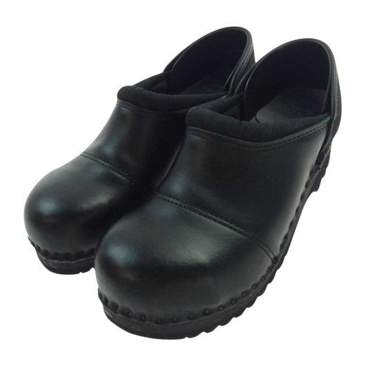 トロエントープ × hannes roether ハネスルーザー Steel Toe Cap clog スチールトゥ キャップ サボサンダル クロッグ  ブラック系 40【中古】