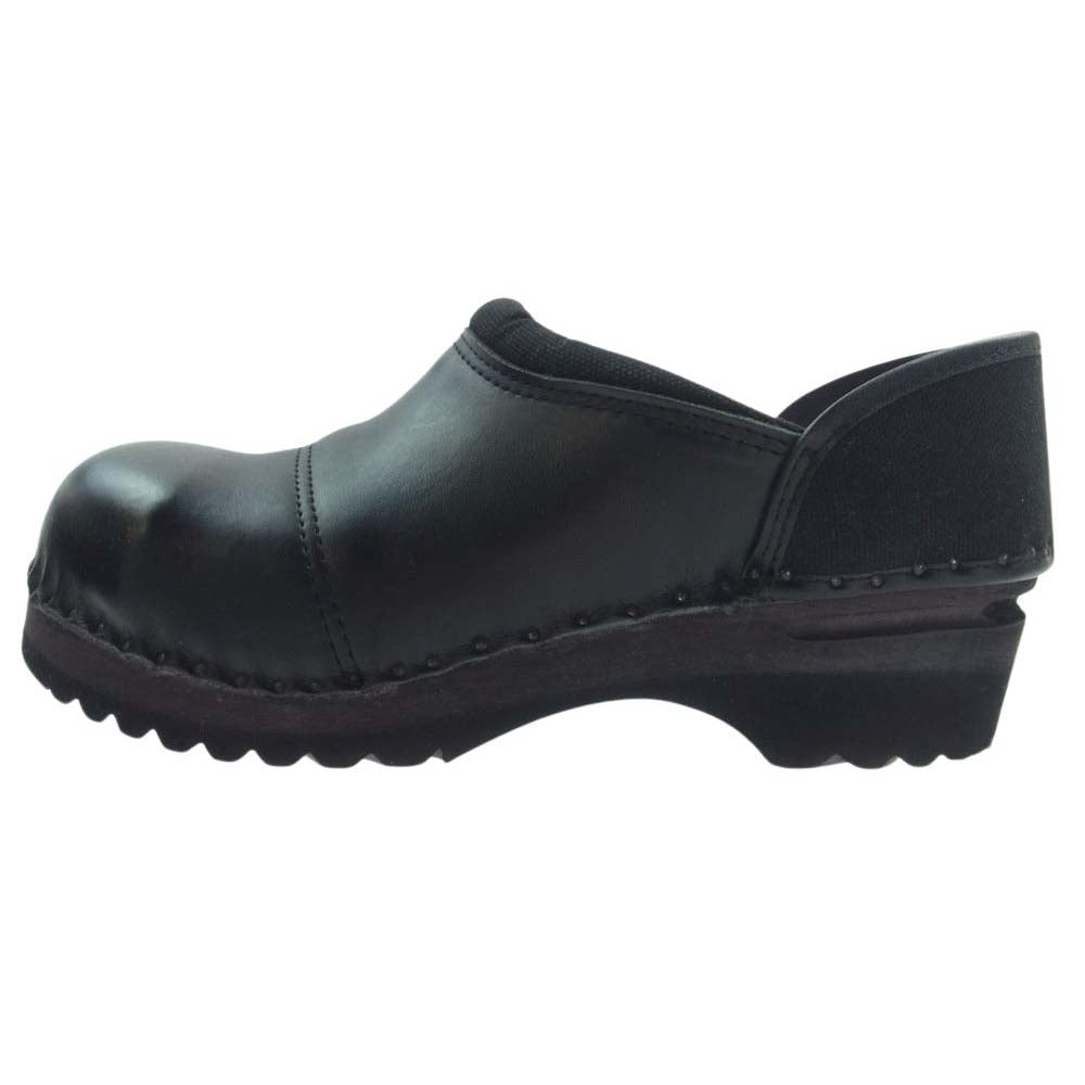 トロエントープ × hannes roether ハネスルーザー Steel Toe Cap clog スチールトゥ キャップ サボサンダル クロッグ  ブラック系 40【中古】