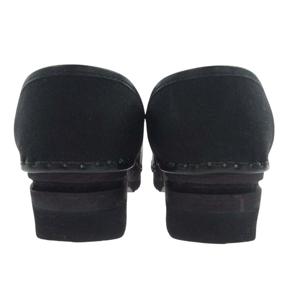 トロエントープ × hannes roether ハネスルーザー Steel Toe Cap clog スチールトゥ キャップ サボサンダル クロッグ  ブラック系 40【中古】