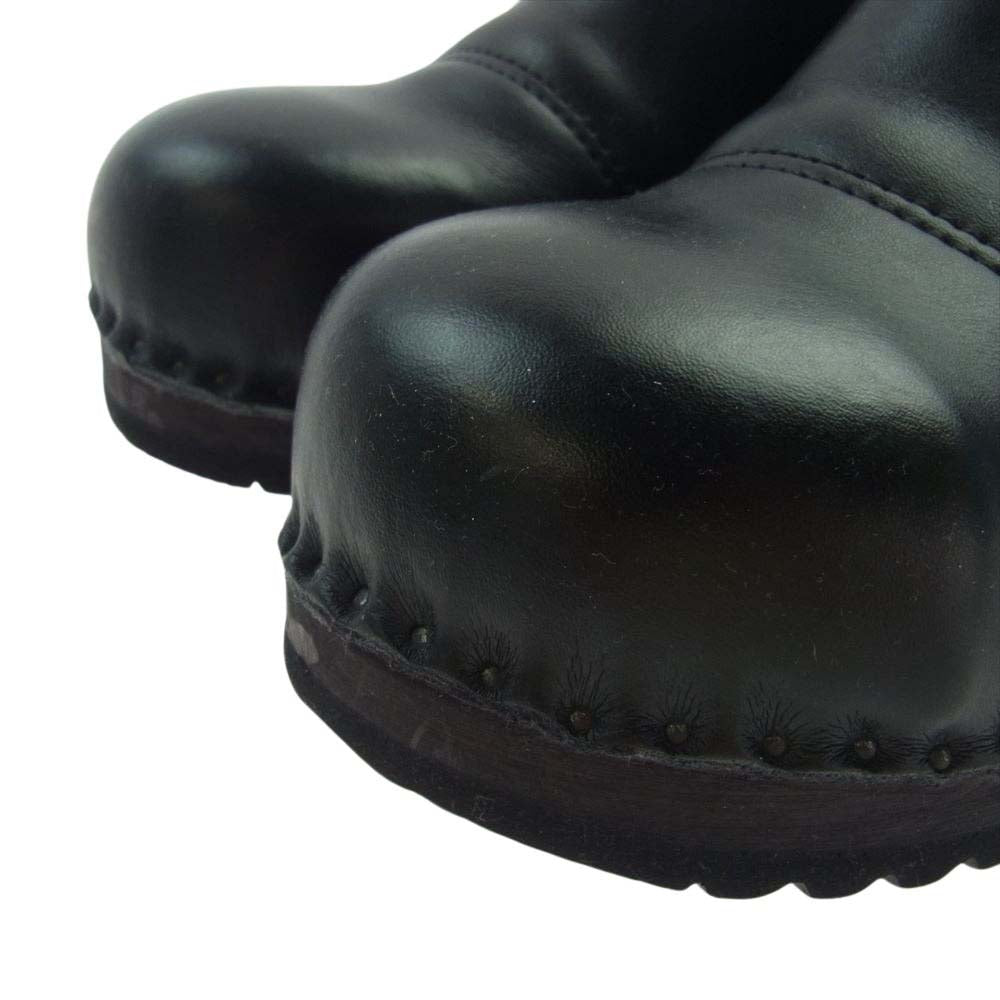 トロエントープ × hannes roether ハネスルーザー Steel Toe Cap clog スチールトゥ キャップ サボサンダル クロッグ  ブラック系 40【中古】