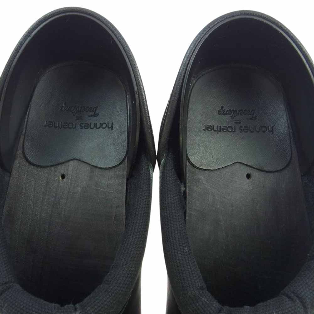 トロエントープ × hannes roether ハネスルーザー Steel Toe Cap clog スチールトゥ キャップ サボサンダル クロッグ  ブラック系 40【中古】