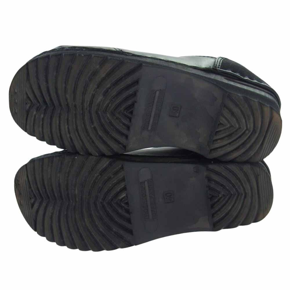 トロエントープ × hannes roether ハネスルーザー Steel Toe Cap clog スチールトゥ キャップ サボサンダル クロッグ  ブラック系 40【中古】