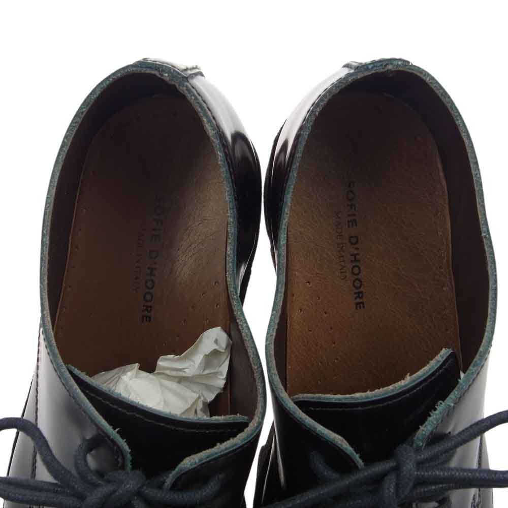 ソフィードール FRANK Vibram ビブラムソール レザー シューズ ダークブラウン系 40.5【中古】