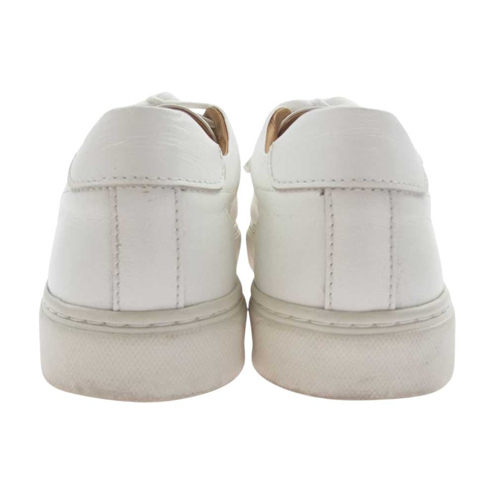 トス 日本製 レザー ローカット スニーカー ホワイト系 表記サイズ無【中古】